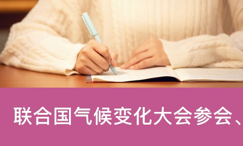 联合国气候变化大会参会、发言项目