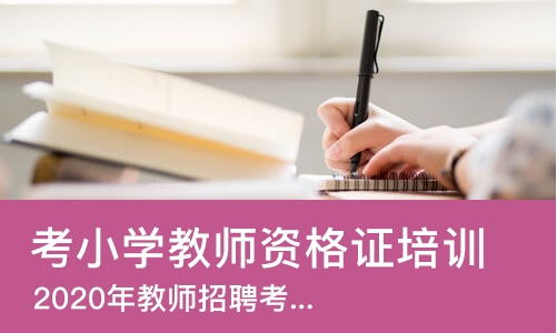 烟台考小学教师资格证培训机构