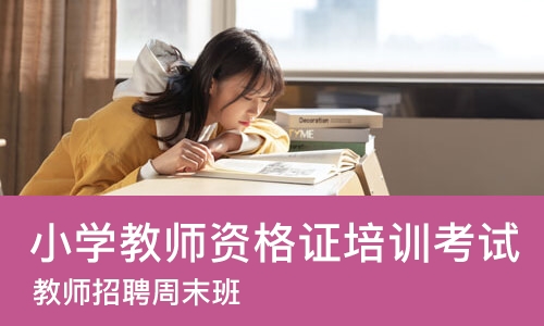 济南小学教师资格证培训考试
