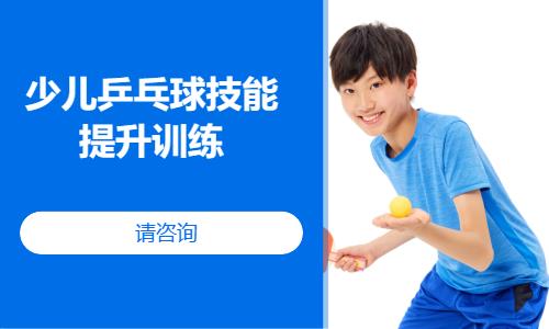 成都少儿乒乓球班培训
