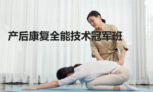 北京产后康复课程体系